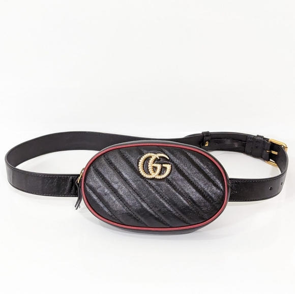 ✨️💎Authentic Gucci GG Marmont Torchon Leather Belt Bag - Picture 7 of 13